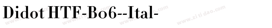 Didot HTF-B06--Ital字体转换